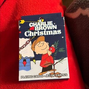 Peanuts Holiday Playing Cards - Red and Blue